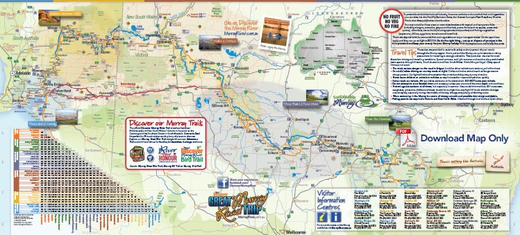Discover Murray River Trail map