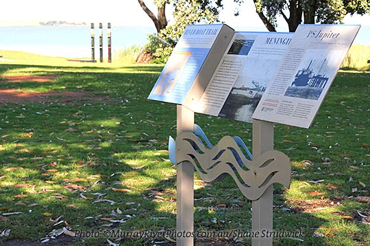 River boat Trail sign